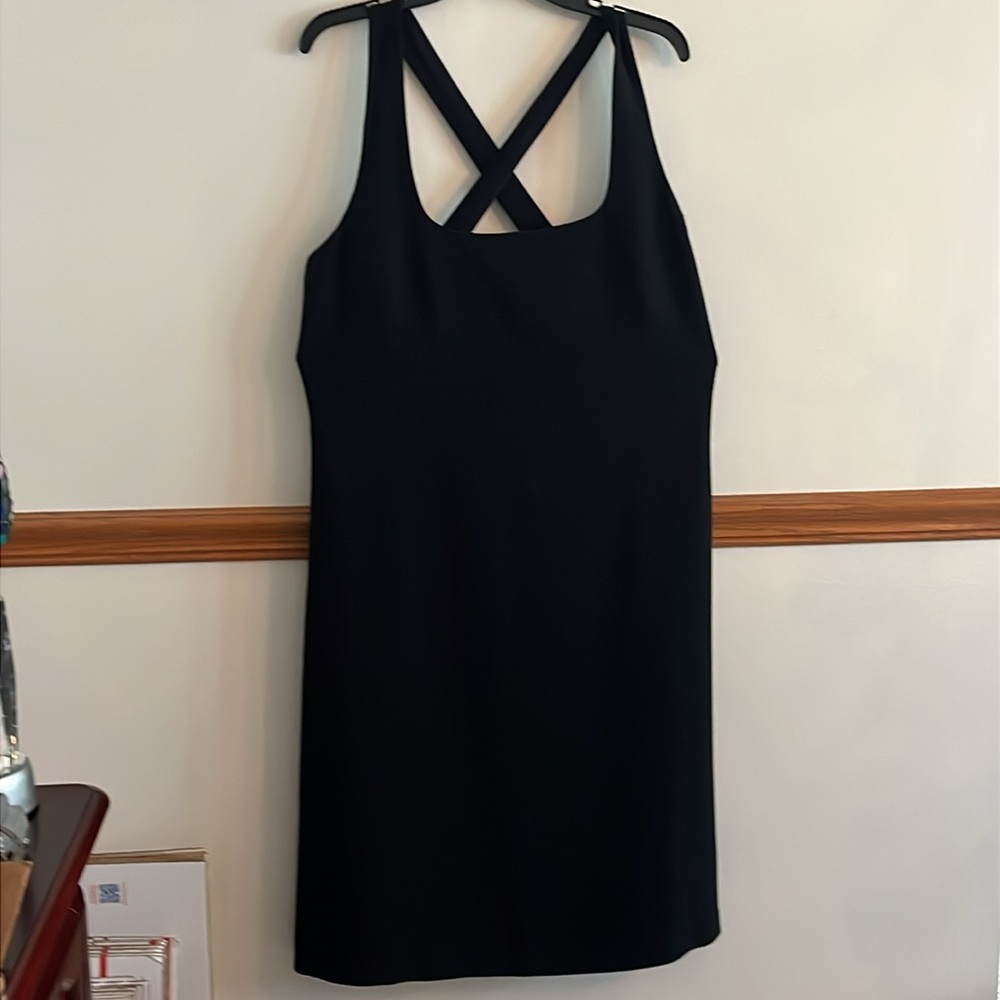 Banana Republic LBD with Square Neckline and Crisscross Back straps Size 16